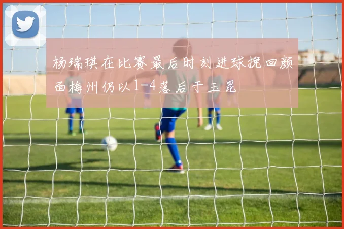 杨瑞琪在比赛最后时刻进球挽回颜面梅州仍以1-4落后于玉昆